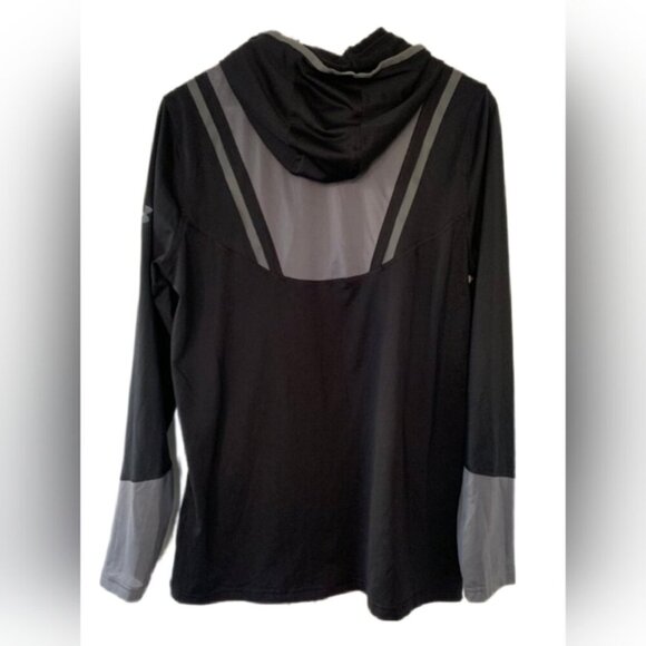 Under Armour Quarter Zip Hoodie Top Performance Activewear Long Sleeve Two Tone - Picture 3 of 13